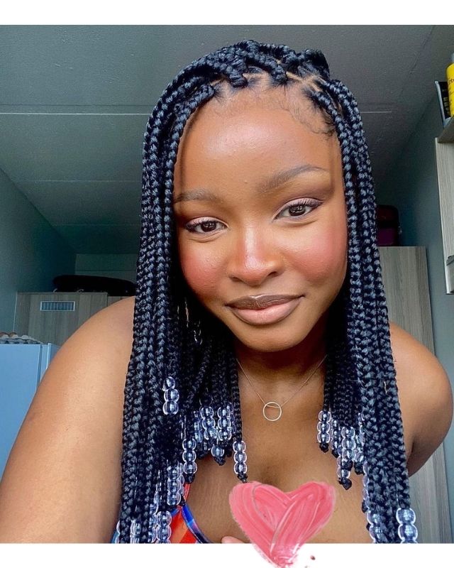 Box Braid Hairstyles for Black Women. Short, medium, long knotless box braids hairstyles gallery. How to do box braids for Girls cute neat black braid hairstyles for girls kids