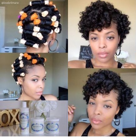 perm rod set on natural hair hairstyles pictures Flexi rod curlers black cute quick