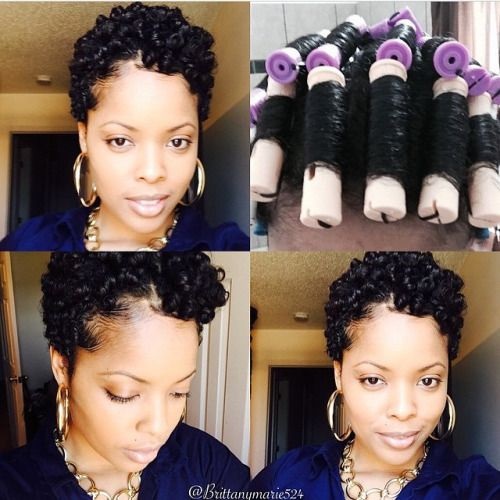perm-rod-set-on black kinky natural-hair-picture-flexirod-curlers-black- type 4a 4b